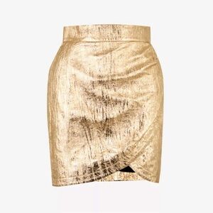 Gold Julipe mini skirt
